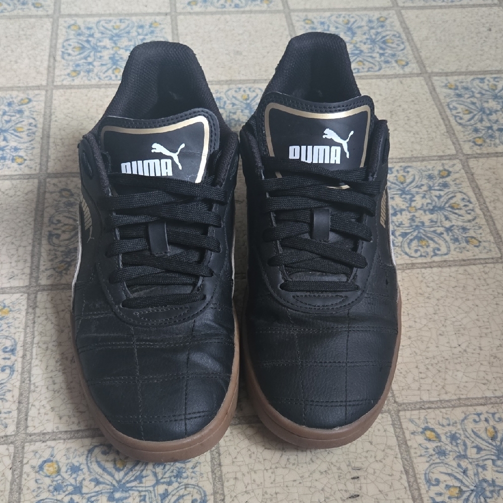 Puma Men's Black and Brown Sneakers